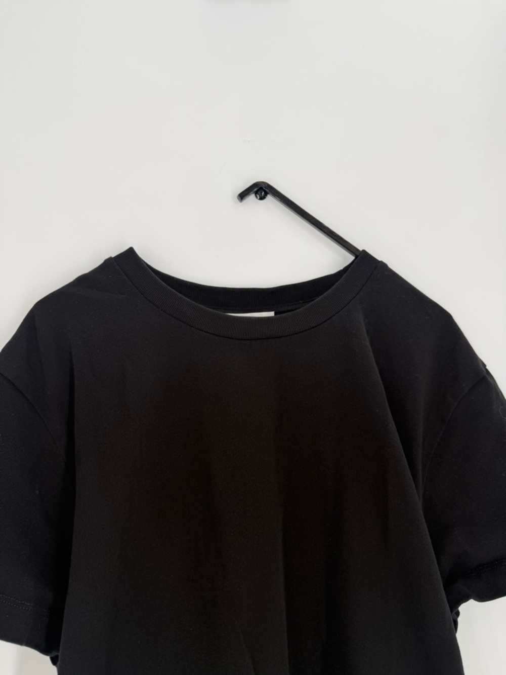 Cos The Bow Back Gathered Waist Knotted Back Tie Black T-Shirt
